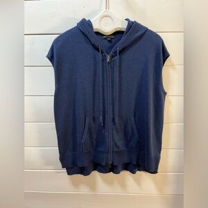 REPEAT BLUE HOODED KNIT VEST – SIZE S (38)